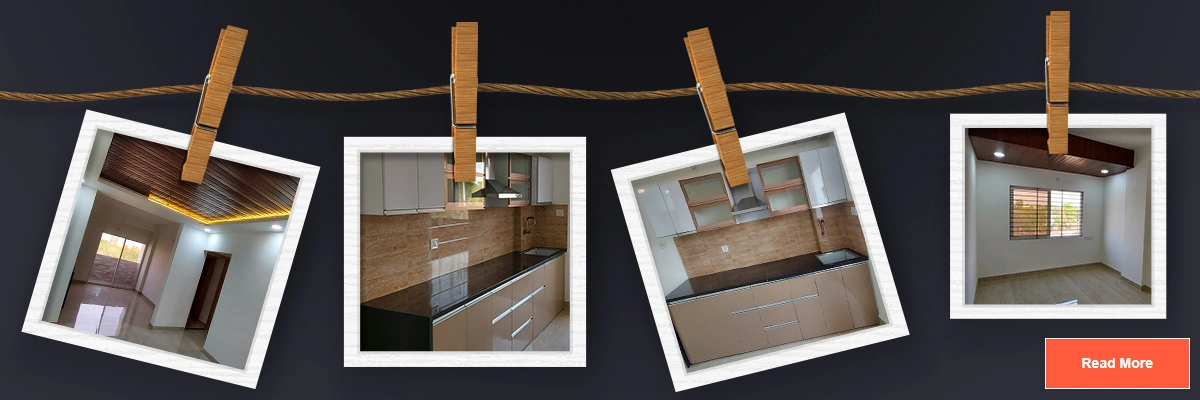 Sample flat interior of Sarthak Galaxy II showing modern kitchen living space and premium apartment design