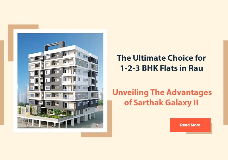 Modern apartment building in Rau Indore offering 1 2 3 BHK flats with premium amenities and excellent connectivity