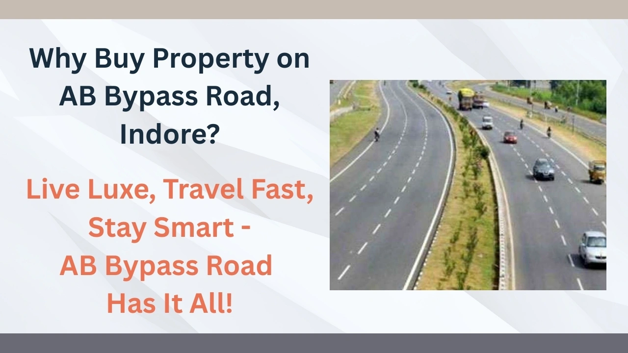 Property on AB Bypass Road Indore showing wide road connectivity, infrastructure growth and strong investment potential