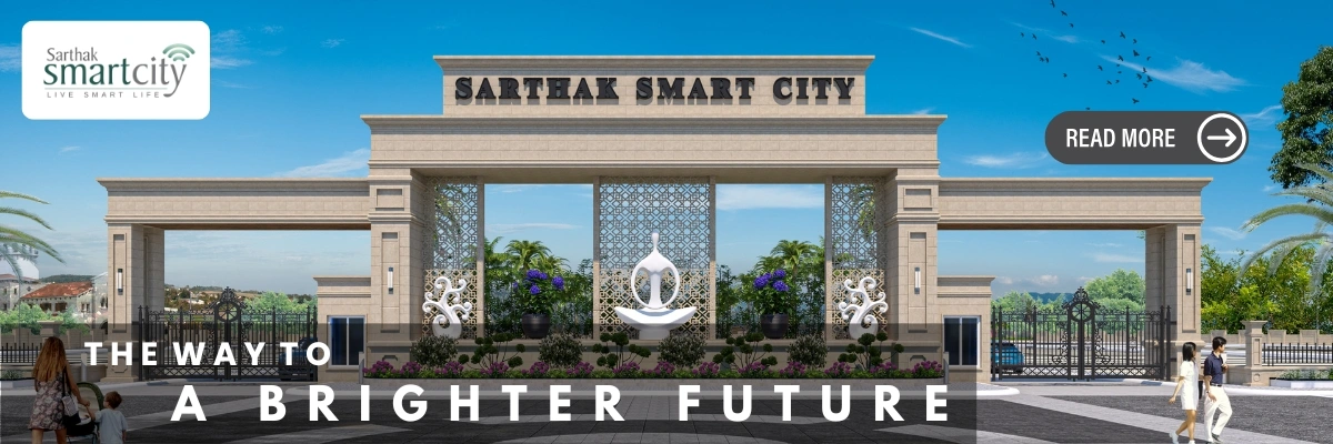 Sarthak Smart City Pithampur township showing residential plots in Indore Economic Corridor with strong future growth potential
