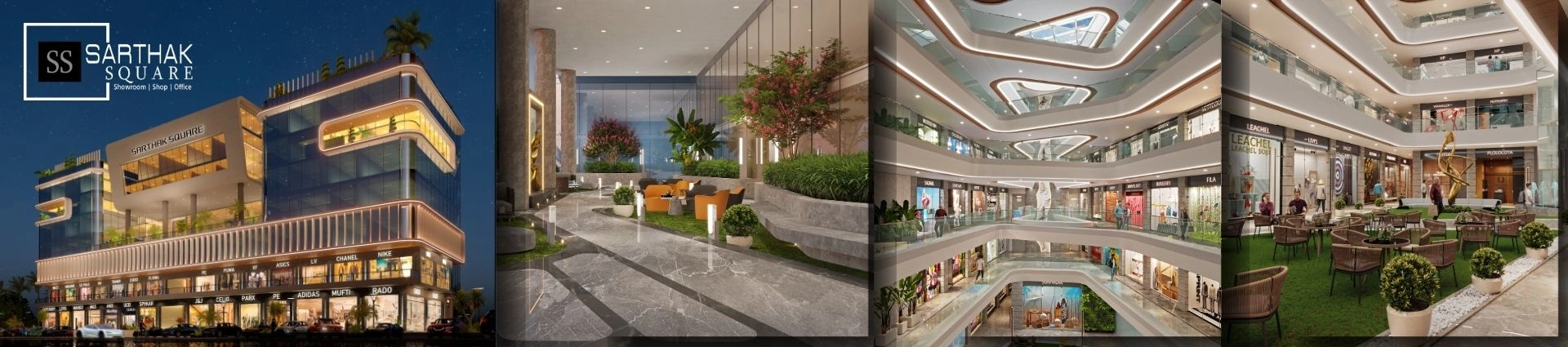 Future workspaces in Indore at Super Corridor featuring modern offices, retail shops and commercial spaces for business growth
