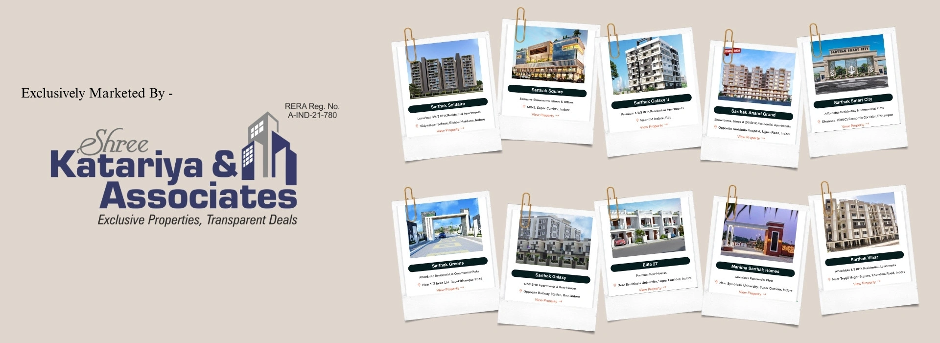 Top real estate projects in Indore including residential, commercial and plotted developments