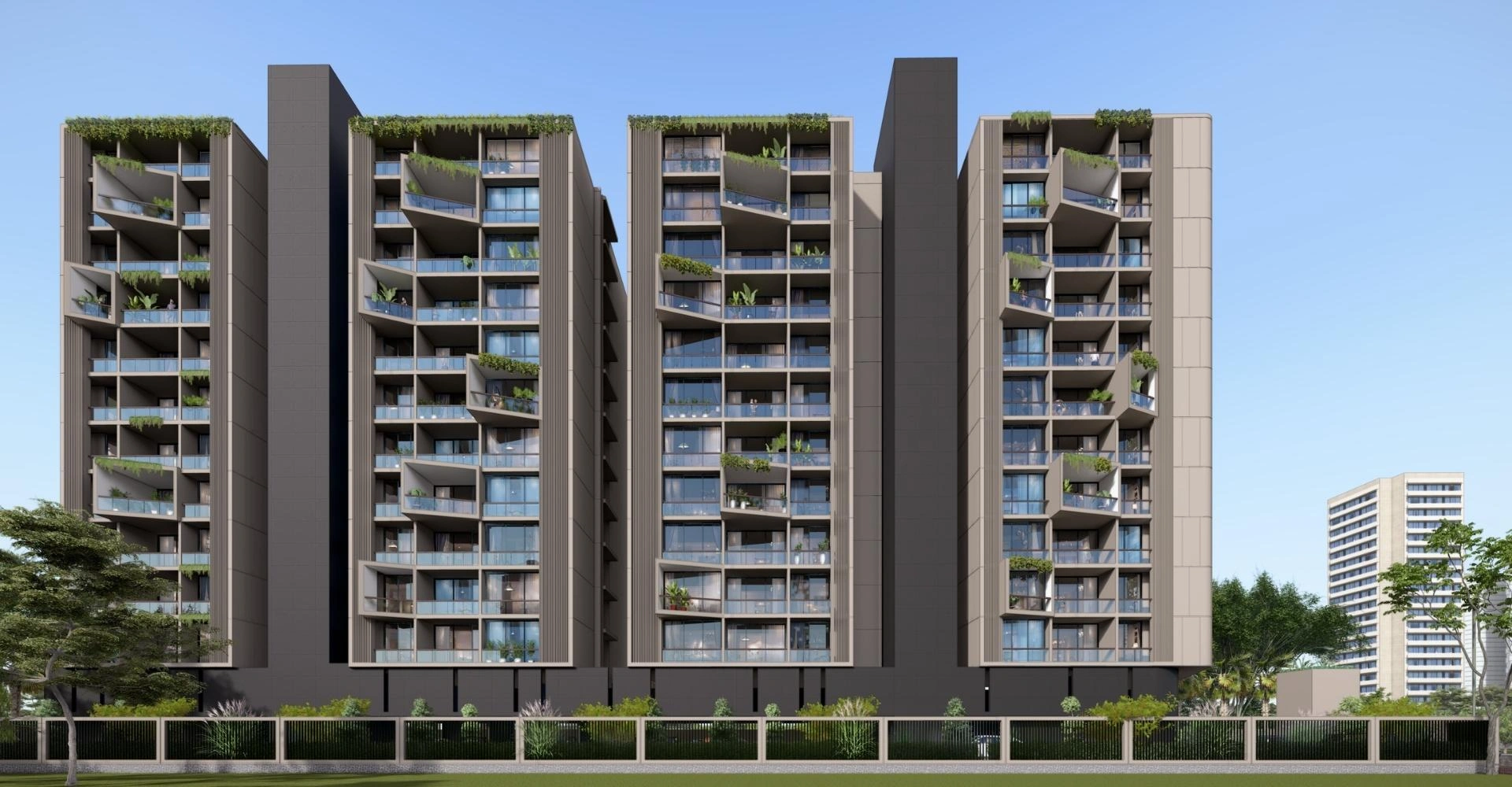Ultra luxurious 3, 4 and 5 BHK flats at Sarthak Solitaire Scheme 140 Indore with sky villas and premium amenities