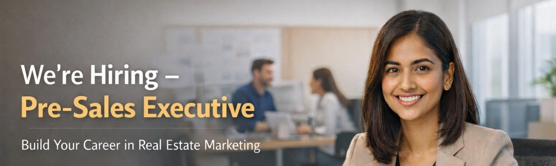 Pre-Sales Executive jobs in Indore at Shree Katariya & Associates, offering a site office-based role.