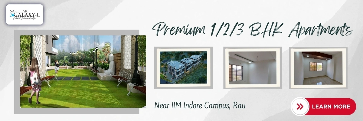 Residential flats in Rau Indore with landscaped garden modern apartments and family friendly living environment