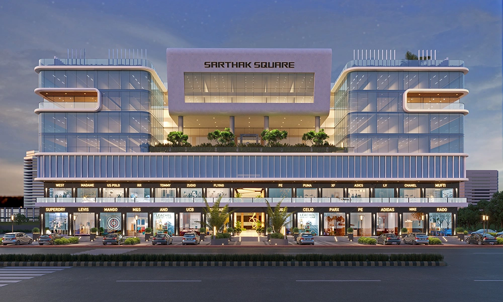 Sarthak Square offering commercial office space on Super Corridor Indore