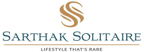 Sarthak Solitaire logo – ultra luxury 3, 4 & 5 BHK flats in Bicholi Mardana Indore with premium lifestyle amenities