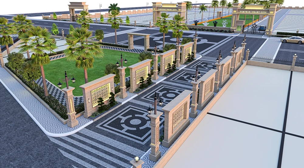 Plotted layout at Sarthak Smart City